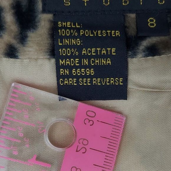 Vintage 90s Y2K Georgiou Studio Animal Print Skirt - Picture 7 of 14